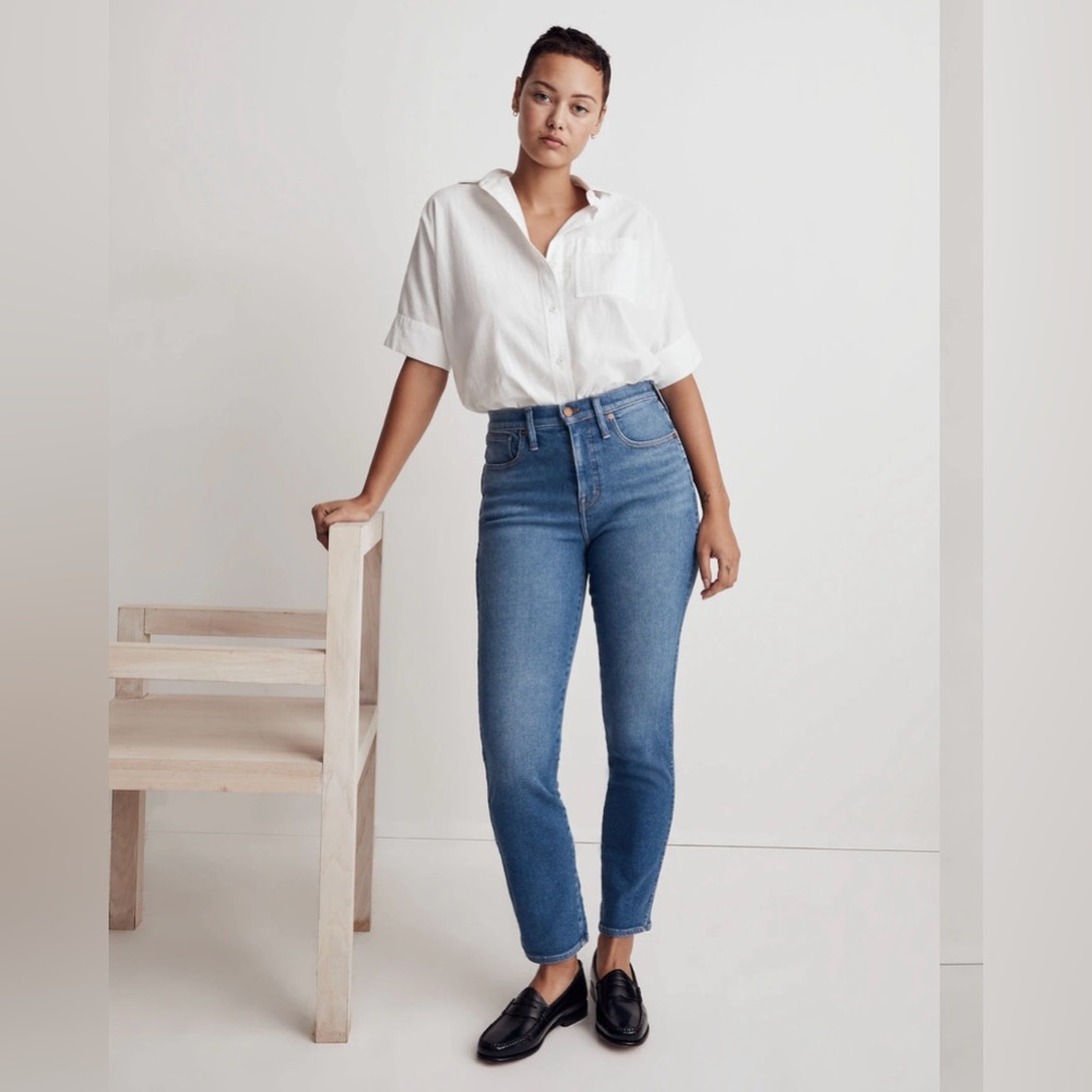 Madewell Curvy Stovepipe Jeans - size 26 - Leaside Wash